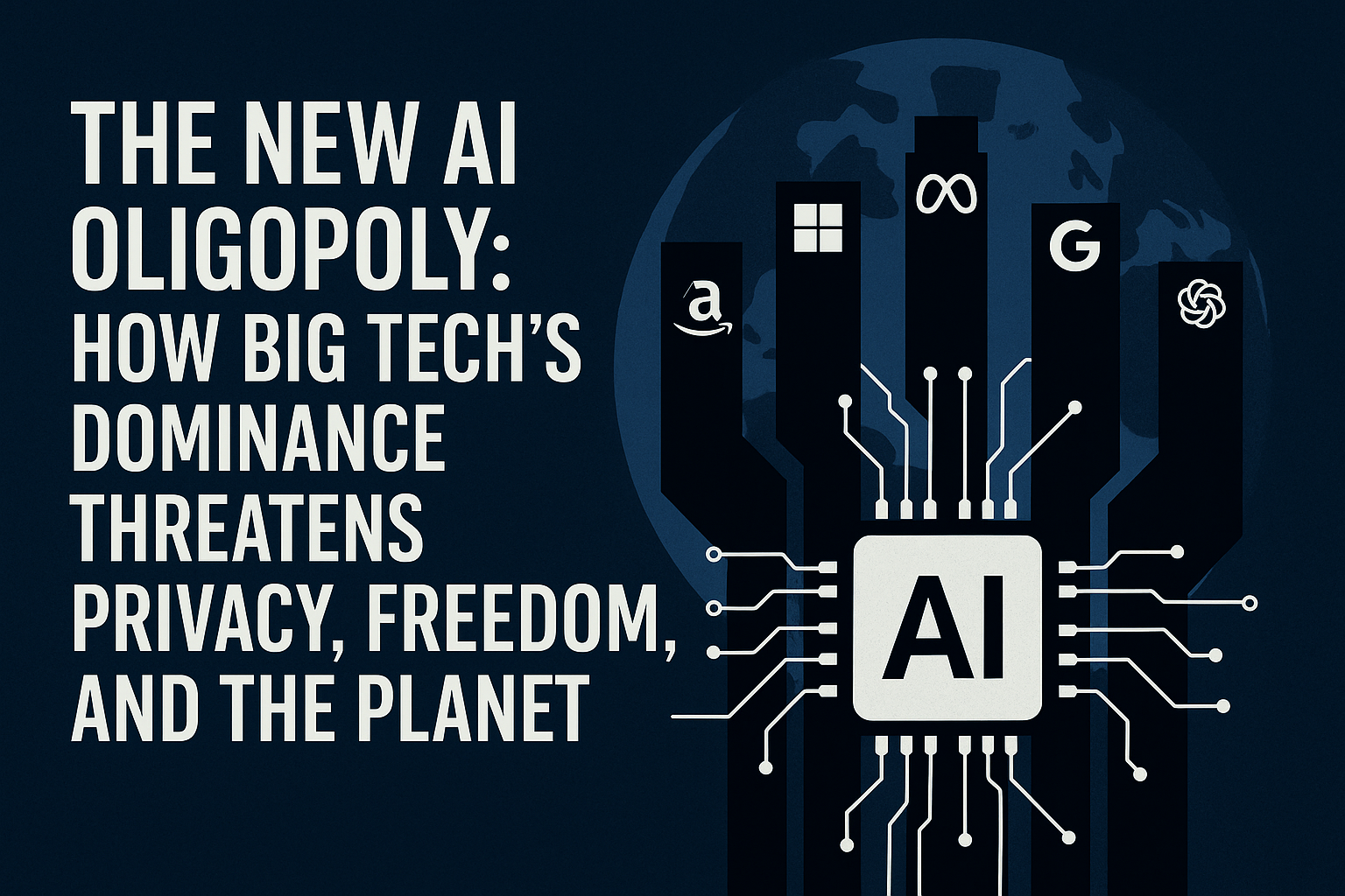 The New AI Oligopoly: How Big Tech’s Dominance Threatens Privacy, Freedom, and the Planet