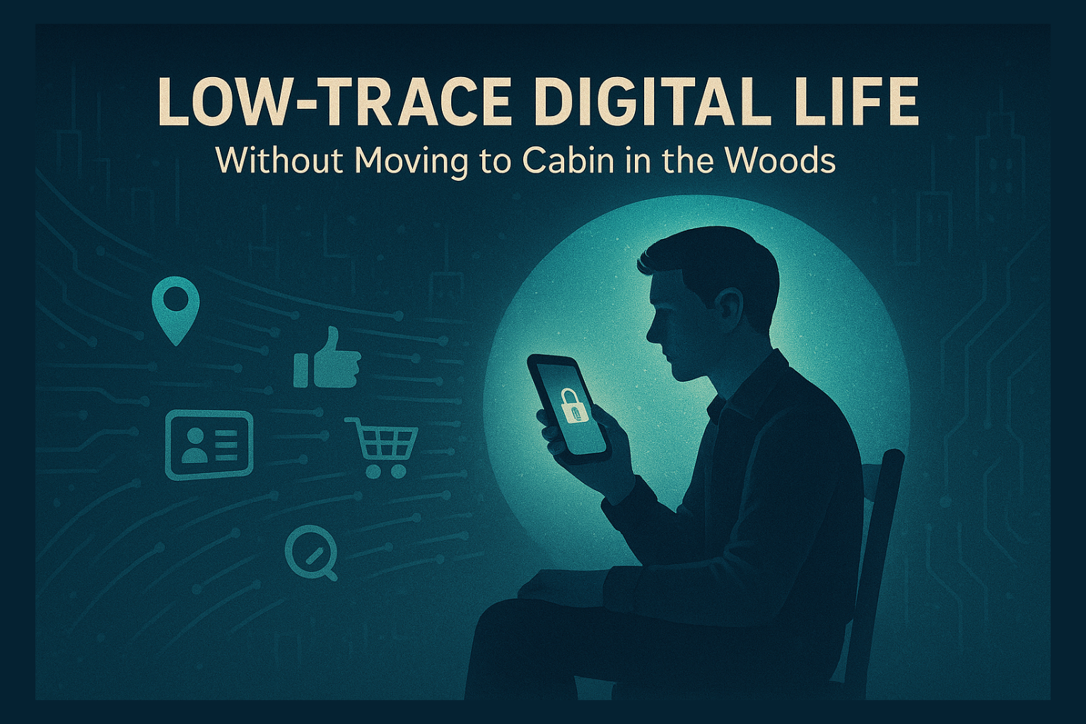 How to Live a Low-Trace Digital Life (Without Moving to a Cabin in the Woods)