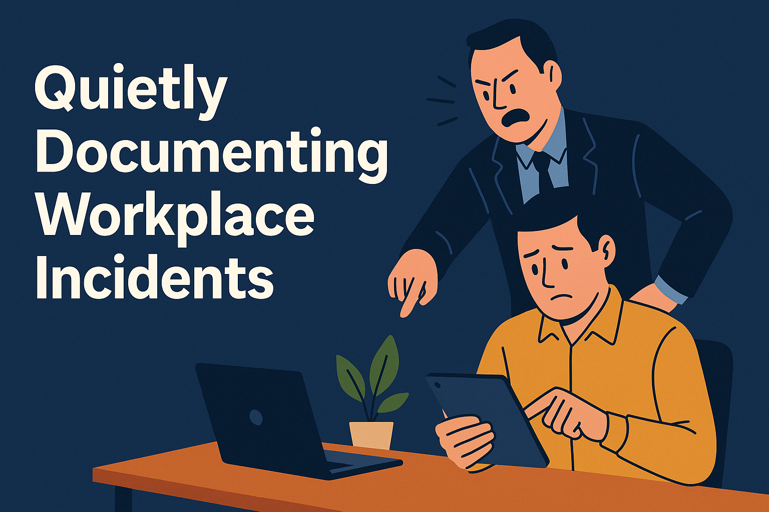How to Quietly Document Workplace Bullying and Underpayment (Without Leaving a Cloud Trail)
